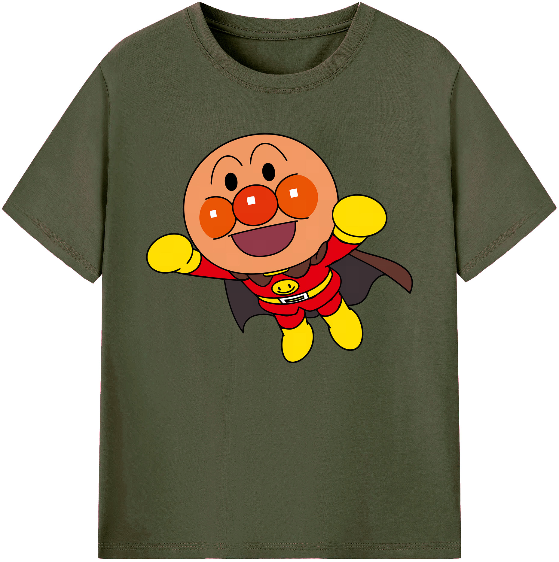 （画像用） アンパンマン Anpanman 綿100％ メンズ半袖Tシャツ｜肌触りやわらか＆通気性